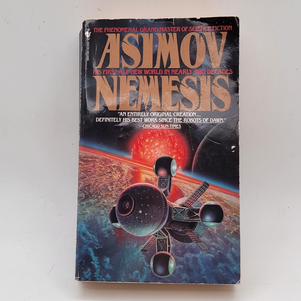 Isaac Asimov Nemesis Paperback‎ 1990 Bantam Spectra Science Fiction Good